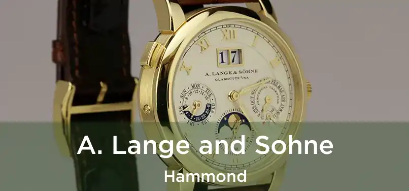  A. Lange and Sohne Hammond
